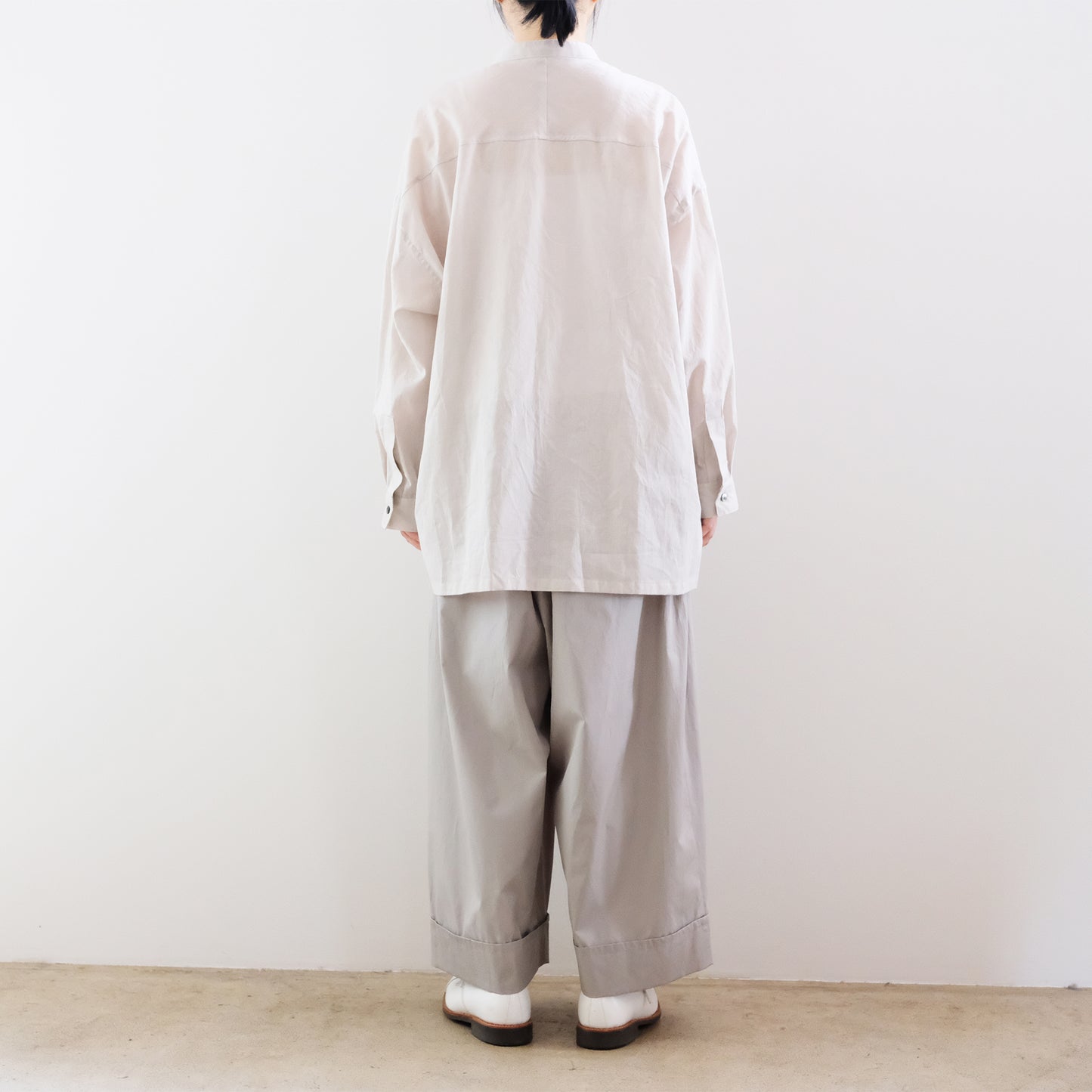 Voile Gauze Blouse - Greige