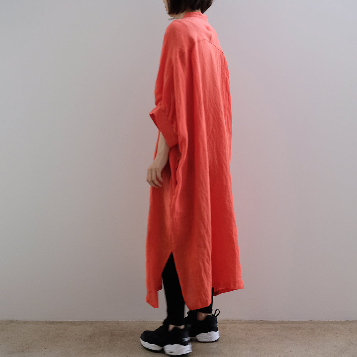 French Linen Dress - Tiger Lily